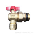 brass ball valve angle type with union